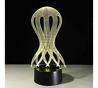 Octopus Medusa Luce, 3D USB LED Luce Notturna Creativa Luce Notturna per Dormire Lampada da Tavolo Illuminazione Decorativa