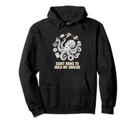 Octopus Otto Braccia per Snack Foodie Felpa con Cappuccio