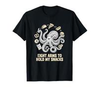 Octopus Otto Braccia per Snack Foodie Maglietta