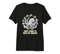 Octopus Otto Braccia per Snack Foodie Maglietta Premium