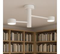 OCTOPUS PLAFONIERA DI TOP LIGHT 2 LUCI MODERNA ORIENTABILE IN 3 FINITURE