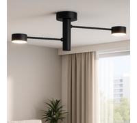 OCTOPUS PLAFONIERA DI TOP LIGHT 2 LUCI MODERNA ORIENTABILE IN 3 FINITURE