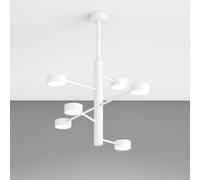 OCTOPUS PLAFONIERA DI TOP LIGHT 6 LUCI MODERNA ORIENTABILE IN 3 FINITURE