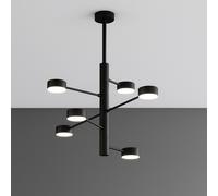 OCTOPUS PLAFONIERA DI TOP LIGHT 6 LUCI MODERNA ORIENTABILE IN 3 FINITURE