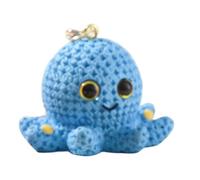 Octopus Portachiavi Charro - Capacità di animali da mare 3D in resina, ciondolo a portafoglio creatura oceanica elegante | Porta chiavi creativa vita marina per chiavi di auto, zaino, blu, Consulte la
