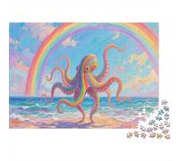 Octopus Puzzle 1000 Pezzi Puzzle Per Adulti E Ragazzi Marine Animal Puzzle Difficile Sfida Puzzle Giochi Decorazione Della Famiglia 1000pcs (75x50cm)
