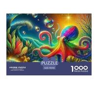 Octopus, Puzzle Da 1000 Pezzi, Immagini Splendide E Raffinate, Perfetto Per Incorniciare, Adatto Dai 12 Anni, 70x50cm/1000pcs