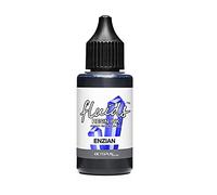 Octopus Resin Ink ENZIAN, Alcohol Ink per resina epossidica e resina UV, inchiostro ad alcool per la tintura di resina epossidica, vernice per resina epossidica, resina colori 30 ml, blu