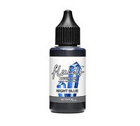 Octopus Resin Ink NIGHT BLUE, Alcohol Ink per resina epossidica e resina UV, inchiostro ad alcool per la tintura di resina epossidica, vernice per resina epossidica, resina colori 30 ml, blu