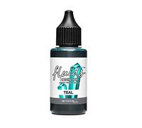 Octopus Resin Ink TEAL, Alcohol Ink per resina epossidica e resina UV, inchiostro ad alcool per la tintura di resina epossidica, vernice per resina epossidica, resina colori 30 ml, turchese