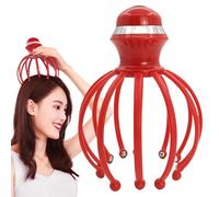 Octopus Scalp Massager, Hair Vibrating Scalp Massager, 12 Claws Vibration Head Massager for Women, Men, Male Students, Scalp Massage Tool for Relaxation and Hair Growth Stimulation