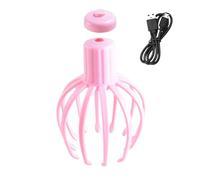 Octopus Scalp Massager - Ricaricabile elettrico Scraper, Cordless Portable Head Relaxer, 12 Finger Deep Massage Design, Comfortable Stress Comfort Tool, Premium Grooming Device, Home Spa Use