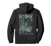 Octopus Sea Monster Retro Kraken Funny Gift Uomo Donna Felpa con Cappuccio
