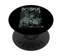 Octopus Sea Monster Retro Kraken Funny Gift Uomo Donna PopSockets PopGrip Adesivo
