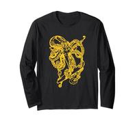 Octopus Skater Skateboarding Skateboard Divertente Maglia a Manica