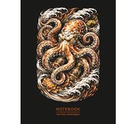 Octopus Tattoo Notebook - Japanese Ocean Art Journal: Octopus Design Inspired by Traditional Japanese Tattoo Art