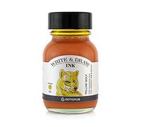 Octopus Write and Draw Ink 382 Wolf Yellow, inchiostro impermeabile per scrittura e disegno, inchiostro per calligrafia, inchiostro da illustrazione per penna stilografica, giallo, 50ml