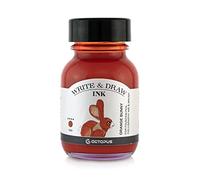 Octopus Write and Draw Ink 549 Bunny Orange, inchiostro impermeabile per scrittura e disegno, inchiostro per calligrafia, inchiostro da illustrazione per penna stilografica, arancia, 50ml