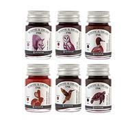 Octopus Write and Draw Ink Set DESERT, inchiostro impermeabile per scrittura e disegno, inchiostro per calligrafia, inchiostro da illustrazione per penna stilografica, 6x10 ml