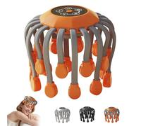 Octorelax Head Massager,Anti-Stress 360° All-Round Electric Scalp Massager,Rechargeable Head Scratcher with 20 Vibrating Points,with 5 Modes 3 Speeds, Cordless Portable Scratcher-C