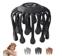 octorelax head massager,Anti-Stress 360° All-Round Electric Scalp Massager,Rechargeable Head Scratcher with 20 Vibrating Points,with 5 Modes 3 Speeds, Cordless Portable Scratcher-A
