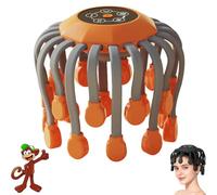 Octorelax Head Massager, Ergonomic Octo Relax Head Massager Scalp Stress Relax with 20 Massage Heads, 5 Modes & Smart Timer, Scalp Massager Tool (Tangerine Orange)