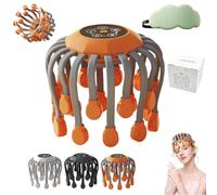 Octorelax Head Massager, Octorelax Anti Stress massager, Smart 20-Claw Electric Head Massager, 360° All-Round Massage, 5 Adjustable Modes 3 Speeds, Smart Timing for Home or Office Use (A)