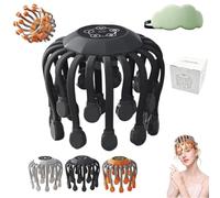 Octorelax Head Massager, Octorelax Anti Stress massager, Smart 20-Claw Electric Head Massager, 360° All-Round Massage, 5 Adjustable Modes 3 Speeds, Smart Timing for Home or Office Use (C)