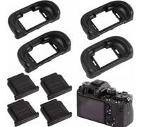 Oculare FDA-EP18 e Proteggi Slitta per Sony A7 IV A7III A6000 Kit 8 Pezzi | Silicone Morbido e ABS, Blocca Luce Parassita, Antipolvere per Mirino, Anticorrosione Contatti, Compatibile A7II A9 A7R IV