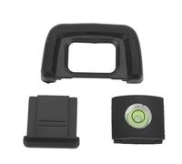 Oculare Mirino Nero per Nikon D7500, Oculare Mirino Fotocamera 22 Mm con Coperchio Hot Shoe Livellato Set Oculare Mirino