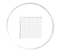 Oculare Reticoli Microscopio Microscopio Micrometro Supporto per oggetti di calibrazione Tavolo Micrometro Righello di Calibrazione Diapositiva In Acrilico