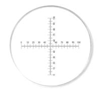 Oculare Reticoli Microscopio Microscopio Micrometro Supporto per oggetti di calibrazione Tavolo Micrometro Righello di Calibrazione Diapositiva In Acrilico