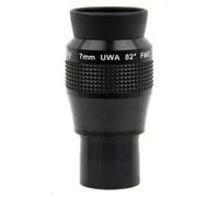 Oculare Tecnosky UWA 7mm 82°. Oculare dotato di un complesso schema ottico a 7 elementi che permette la visione corretta ed incisa su tutto il campo. Trattamento anti riflesso FMC su tutte le lenti.