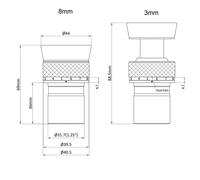 Oculare zoom planetario SVBONY da 3 mm a 8 mm per telescopio