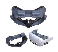 Oculari di ricambio regolabili per Quest 3, set di maschere morbide oscuranti VR con design di ventilazione, protezione leggera per il viso per un maggiore comfort