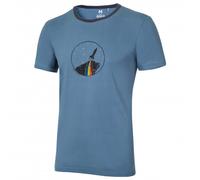 Ocun Classic Organic Rainbow Rocket Short Sleeve T-shirt Blu 2XL Uomo