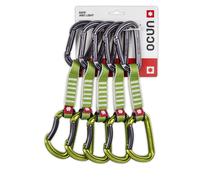 Ocun Falcon QD Zoom PA 12cm 5pck - set rinvii Green/Grey unisex