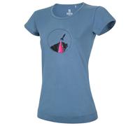 Ocun - Women's Classic T Organic Rainbow Rocket - T-shirt L blu