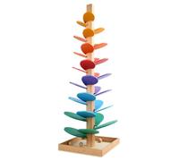 Ocuuer Giocattolo di Musica colorato in Legno for Le abilità motorie for Motori Marmo Run Palla da Corsa da Corsa Montessori Educational Marble Tree Toy Interactive Toy for Bambini