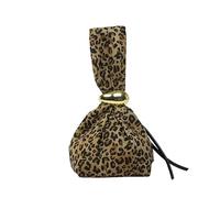 Ocuuer Sacca da polso da braccio con chiusura a blocchi di blocco secchio da donna Borsa da donna (marrone chiaro)