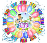 ocuvaep 333PCS Palloncini d'acqua, bombe acqua autosigillanti a Riempimento Rapido, Palloncini Acqua Colorati, Adatto per Feste in Piscina Estive per Adulti e Bambini e Attività in Giardino
