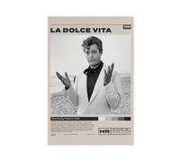 ocvdfss Poster di film La Dolce Vita, poster su tela, decorazione artistica da parete per soggiorno e camera da letto, 30 x 45 cm