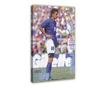ocvdfss Poster su tela di Roberto Baggio, decorazione per camera da letto, ufficio, camera da letto, regalo, 30 x 45 cm