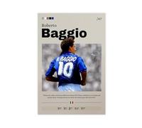 ocvdfss Poster su tela di Roberto Baggio, decorazione per camera da letto, ufficio, camera da letto, regalo, 30 x 45 cm