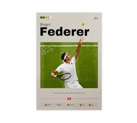 ocvdfss Roger Federer - Poster su tela, decorazione artistica da parete per soggiorno, camera da letto, 30 x 45 cm