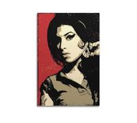 OCZEESDW Poster decorativo da parete con la cantante Amy Winehouse, stampa artistica su tela, poster decorativo moderno, per camera da letto, 30 x 45 cm