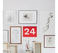 OD OCTÀGONDESIGN 2024 Wall Planner | A3 Size | Rosso