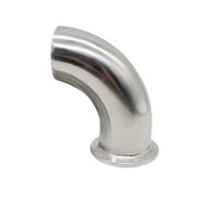 OD12.7 19 25 32 38-108mm Butt Weld a 1.5 "2" 2.5" Tri Clamp 90 gradi gomito (da OD12,7 mm a TC50,5 mm)