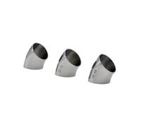 OD19mm/25mm/32mm/38mm/45mm/51mm/63mm/76mm/102mm SS304/316 Raccordo per tubo a gomito in acciaio inox a 45 gradi (SS316L, 45 mm)