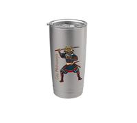 Oda Nobunaga - Guerriero samurai Bicchiere termico in acciaio inox doppia parete